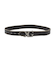 XG EMBLEM CLASP FAUX LEATHER BELT