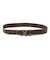 XG EMBLEM CLASP FAUX LEATHER BELT