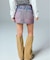 CURSIVE LOGO DENIM MINI SKIRT