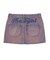 CURSIVE LOGO DENIM MINI SKIRT