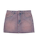 CURSIVE LOGO DENIM MINI SKIRT