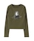 RHINESTONE LOGO AND FACE L/S COMPACT TOP