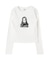 RHINESTONE LOGO AND FACE L/S COMPACT TOP
