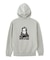 RHINESTONE LOGO AND FACE ZIP UP SWEAT HOODIE
