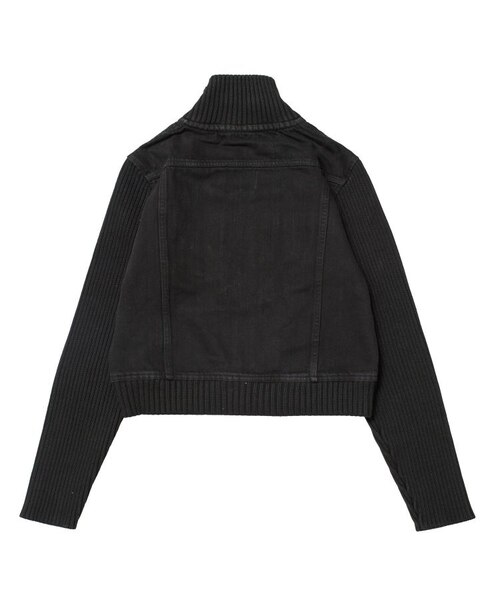 【X-girl】FADED RIBBED SLEEVE JACKET FADED RIBBED SLEEVE JACKET｜エックスガールの通販｜&mall（アンド