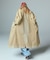 FADED STAND COLLAR LONG COAT