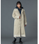 FADED STAND COLLAR LONG COAT