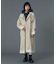 FADED STAND COLLAR LONG COAT
