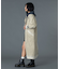 FADED STAND COLLAR LONG COAT