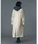 FADED STAND COLLAR LONG COAT