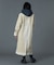 FADED STAND COLLAR LONG COAT