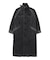 FADED STAND COLLAR LONG COAT