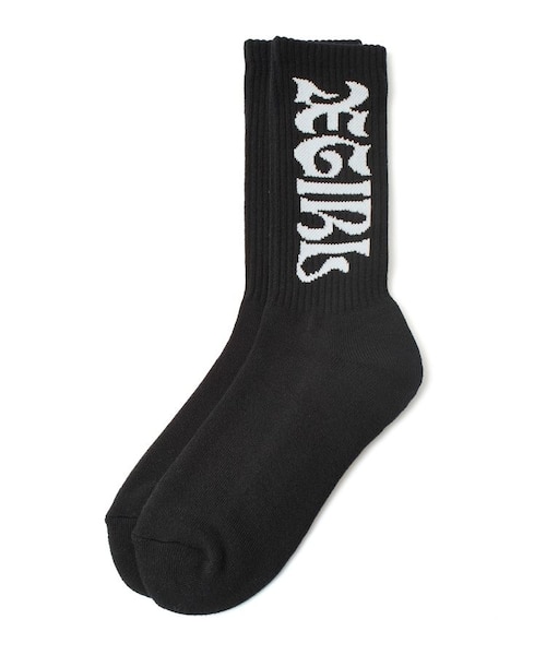 WIDE GOTHIC LOGO JACQUARD SOCKS｜エックスガールの通販｜&mall