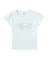 RHINESTONE OVAL CURSIVE LOGO S/S BABY TEE