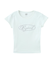 RHINESTONE OVAL CURSIVE LOGO S/S BABY TEE