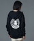 CIRCLE MESSAGE AND FACE ZIP UP SWEAT HOODIE