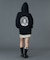 CIRCLE MESSAGE AND FACE ZIP UP SWEAT HOODIE