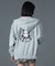 CIRCLE MESSAGE AND FACE ZIP UP SWEAT HOODIE