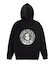 CIRCLE MESSAGE AND FACE ZIP UP SWEAT HOODIE