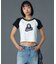 FACE EMBROIDERED PATCH RAGLAN S/S BABY TEE