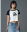 FACE EMBROIDERED PATCH RAGLAN S/S BABY TEE