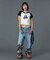FACE EMBROIDERED PATCH RAGLAN S/S BABY TEE
