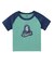FACE EMBROIDERED PATCH RAGLAN S/S BABY TEE