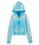 FACE LABEL WASHED COMPACT ZIP UP SWEAT HOODIE