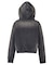 FACE LABEL WASHED COMPACT ZIP UP SWEAT HOODIE