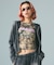 FADED CAMO SHEER L/S TOP