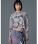 FADED CAMO SHEER L/S TOP