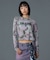 FADED CAMO SHEER L/S TOP