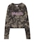 FADED CAMO SHEER L/S TOP