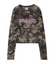 FADED CAMO SHEER L/S TOP