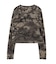 FADED CAMO SHEER L/S TOP