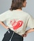 FADED HEART ROSE LOGO S/S TEE