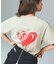 FADED HEART ROSE LOGO S/S TEE