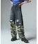 FADED CAMO LAYERED PANTS