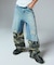 FADED CAMO LAYERED PANTS