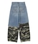 FADED CAMO LAYERED PANTS