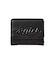 TONAL OVAL LOGO BUCKLE FAUX LEATHER MINI WALLET
