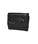 TONAL OVAL LOGO BUCKLE FAUX LEATHER MINI WALLET