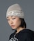 DIAGONAL OVAL LOGO JACQUARD BEANIE