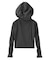 FADED SHIRRED COMPACT ZIP UP HOODIE