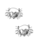 TRIBAL HEART CHARM EARRINGS