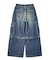 FADED 2WAY WIDE LEG DENIM CARGO PANTS