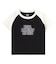 SPRAY AND EMBROIDERY LOGO RAGLAN S/S BABY TEE
