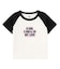 SPRAY AND EMBROIDERY LOGO RAGLAN S/S BABY TEE