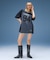 FACE LABEL FOOTBALL TEE DRESS