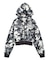 HIBISCUS CAMOUFLAGE ZIP UP SWEAT HOODIE